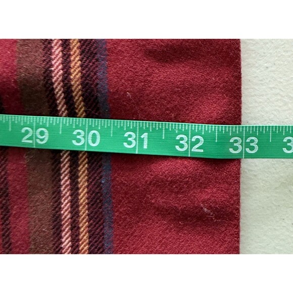 Eddie Bauer Women’s Wool Blend Red Wrap Skirt Folk Artsy Modest Artisan Sz 8P - Picture 9 of 9